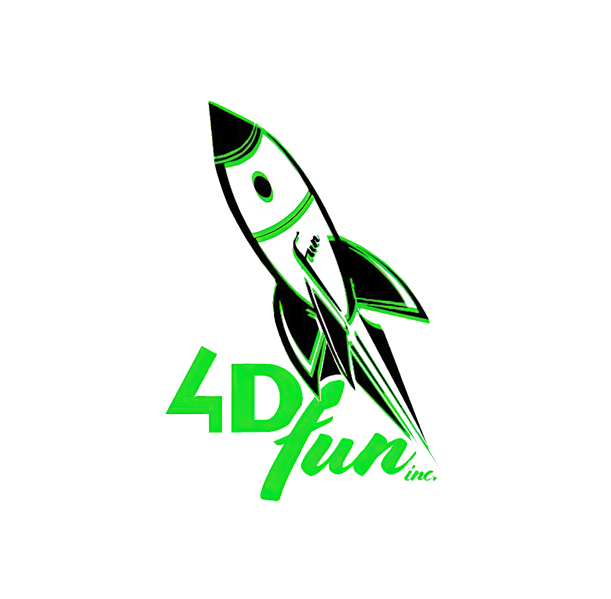 4D Fun Inc. rocket logo